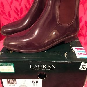 Ralph Lauren rain boots. Size 10
